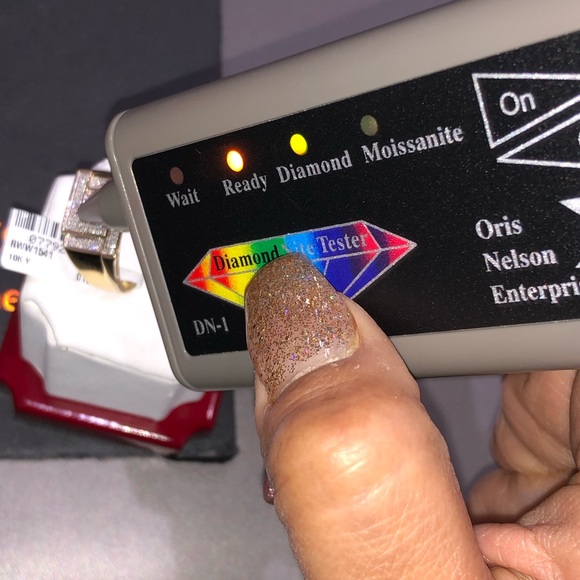 10k solid gold real si diamond ring FREE APPRAISAL not plated not CZ stunning! - Picture 3 of 10